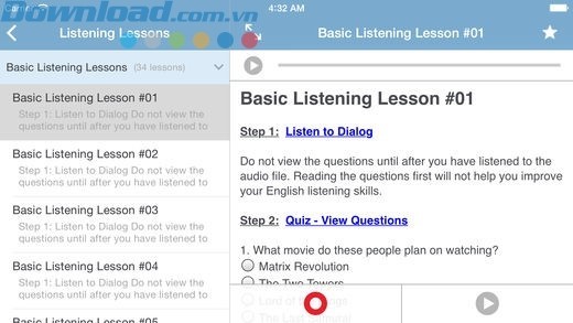 Luyện nghe tiếng Anh cơ bản