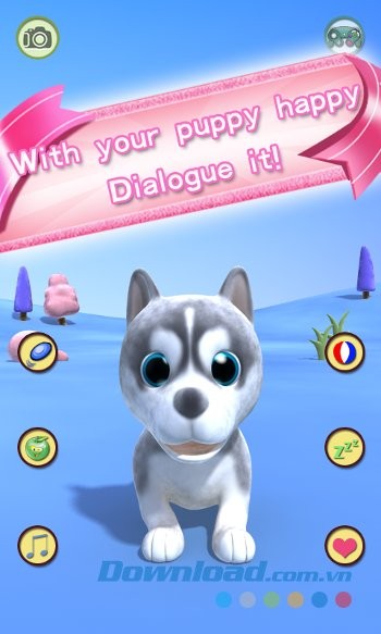 Giao diện game Talking Puppy