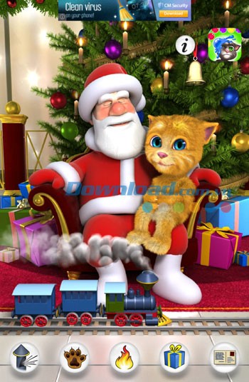 Talking Santa meets Ginger