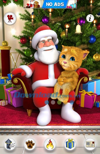 Talking Santa meets Ginger