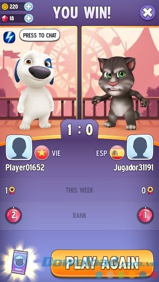 Đối kháng với người chơi thực