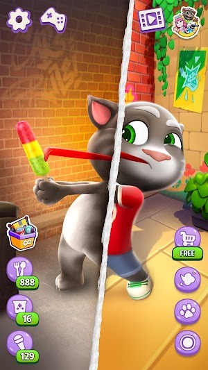 Bản làm lại Talking Tom Cat được làm mới Tom với các hoạt ảnh mới
