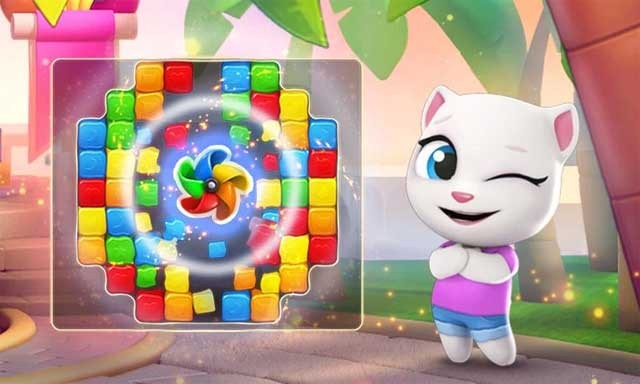 Talking Tom Fun Fair có nhiều level match 3 thú vị