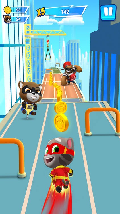 Thu thập xu và né tránh chướng ngại vật trên đường đi