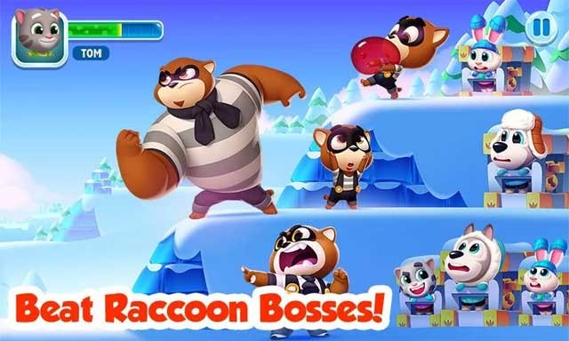 Đánh bại boss gấu mèo khổng lồ tại nhiều địa hình hiểm trở