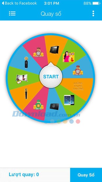 Ứng dụng quay số may mắn