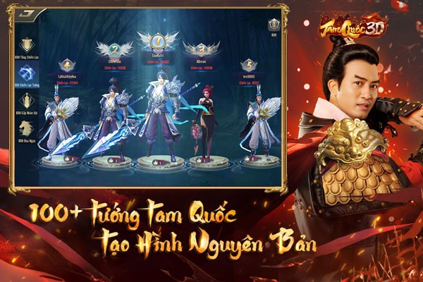 Hơn 100 tướng Tam Quốc, tạo hình nguyên bản