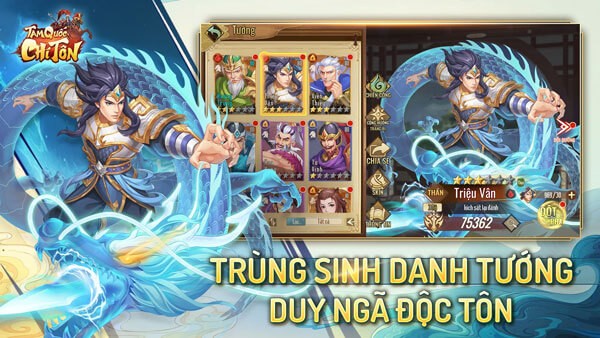 Hỗ trợ trùng sinh danh tướng khi chiến đấu
