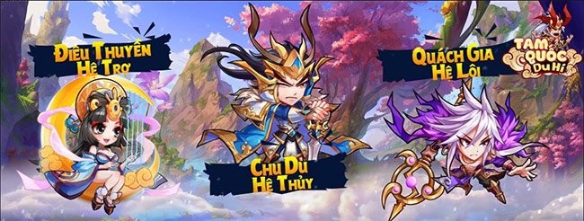 Các lớp nhân vật trong game Tam Quốc Du Hý