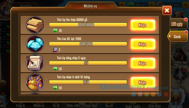 Hệ thống nhiệm vụ