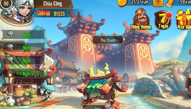 Giao diện game Tam Quốc GO