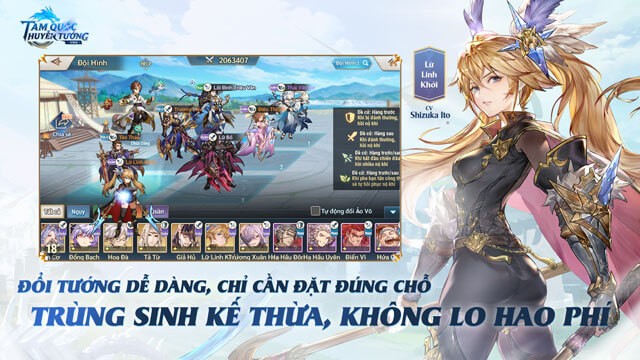 Đổi tướng dễ dàng, chỉ cần đặt đúng chỗ