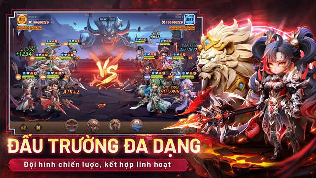 Đấu tường đa dạng, đội hình kết hợp linh hoạt