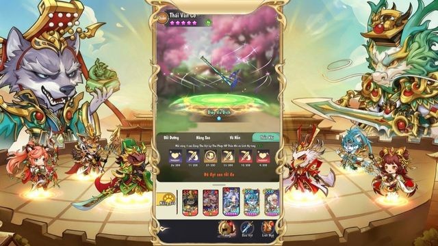 Mỗi nhân vật có thể trang bị nhiều món khác nhau như vũ khí, giáp, phụ kiện…