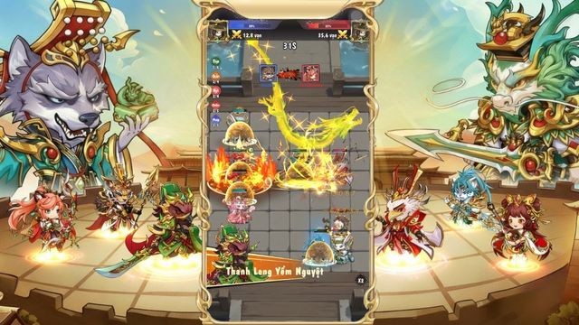 Lối chơi đấu tướng rảnh tay 10 đấu 10 diễn ra theo phong cách cờ tự động