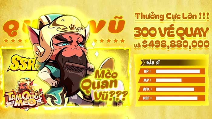 Tam Quốc Mèo dành tặng cho nhiều phúc lợi hấp dẫn cho game thủ