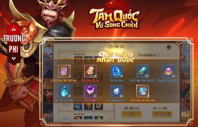 Nhận được nhiều trang bị khi tham gia vào trận chiến