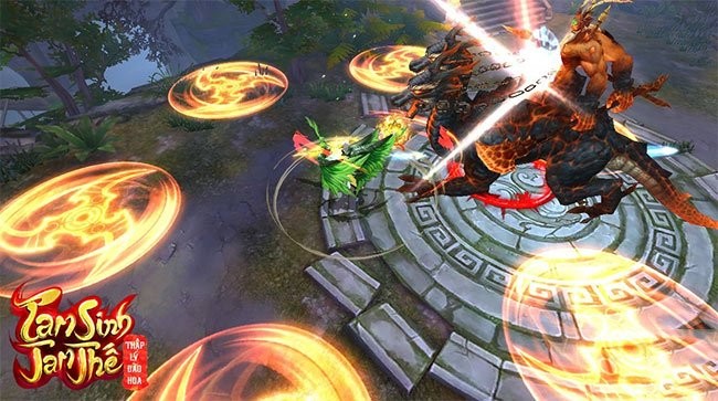 Một cảnh PK trong game Tam Sinh Tam Thế