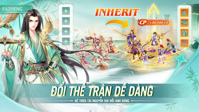 Đổi thế trận dễ dàng - Kế thùa tài nguyên khi đổi anh hùng