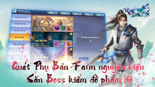 Quét phụ bản Farm nguyên liệu, săn boss kiếm đồ