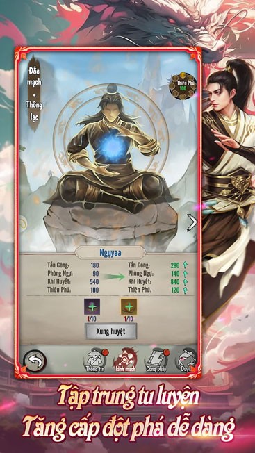 Tăng cấp đột phá dễ dàng