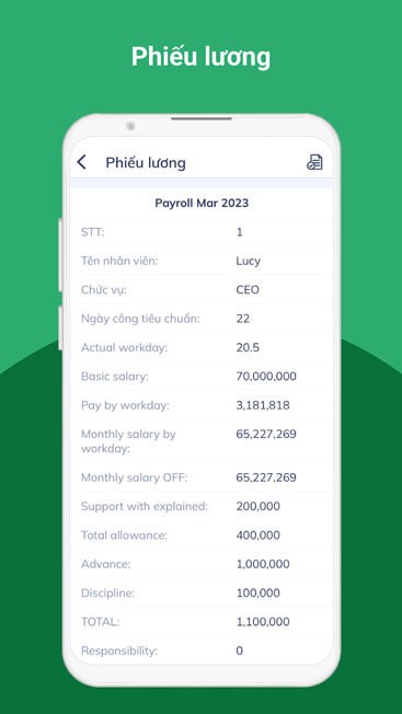 Hỗ trợ tính lương