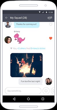 Nhắn tin trên Tango cho Android