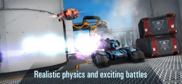 Tham gia các trận chiến robot dữ đội và thực tế trong game Tanks vs Robots