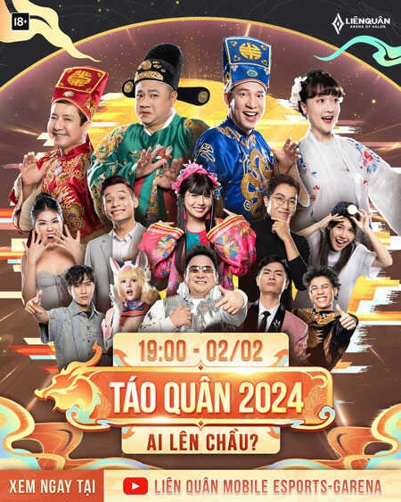 Poster Táo Quân 2024 - AI Lên Chầu