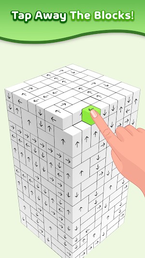 Chạm và loại bỏ tất cả các khối trên khối trong game Tap Away