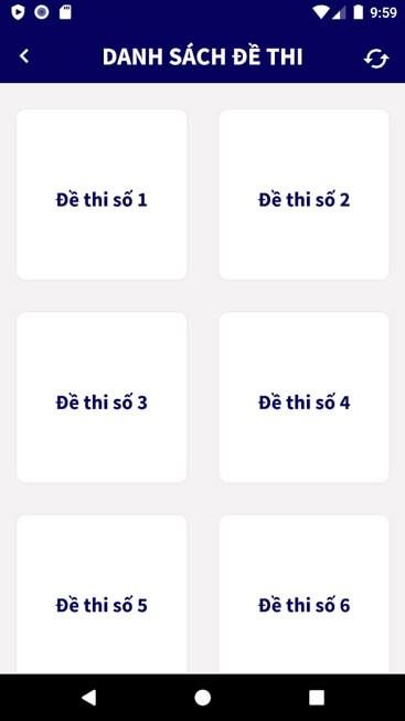 Danh sách đề thi