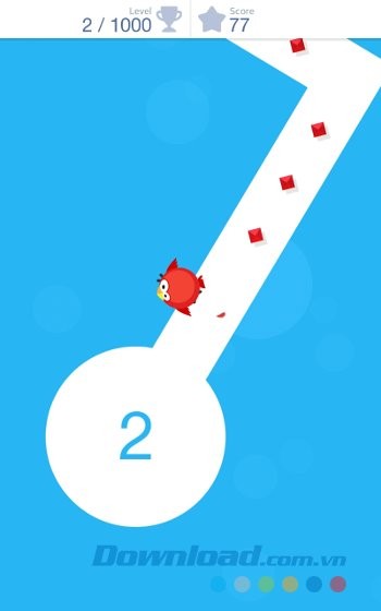 Điều khiển nhân vật di chuyển trong game Tap Tap Dash