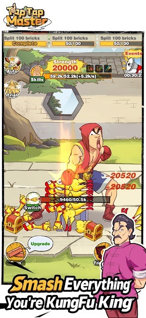 Đập tan mọi thứ bằng kungfu mạnh mẽ