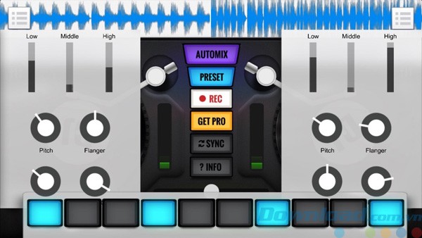Một số công cụ của Tap The DJ - Musical Continuum cho Windows 10