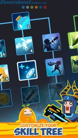 Vô số kỹ năng cho người chơi cường hóa sức mạnh