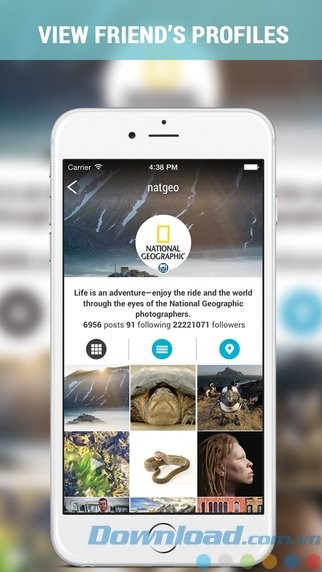 Duyệt profile bạn bè