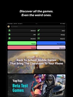 Khám phá tất cả các game, thậm chí cả những trò chơi chưa từng xuất hiện