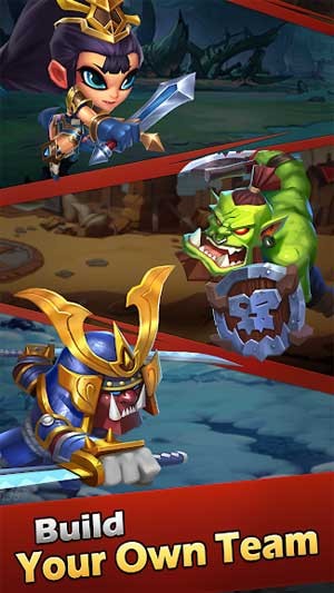 Xây dựng đội quân anh hùng của riêng bạn trong Taptap Heroes for Android