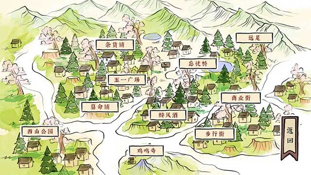 Game có nhiều hình minh họa phong cảnh dễ thương