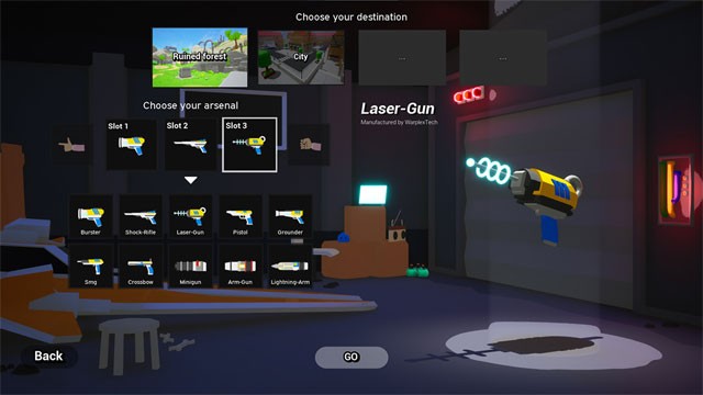 Làm chủ hơn 20 loại vũ khí với khả năng, giới hạn riêng