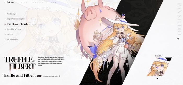 Duet Night Abyss: Phân Loại Nhân Vật Theo Phe Phái