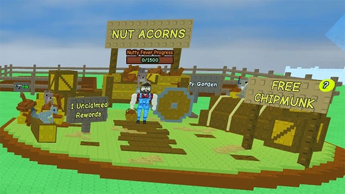 Nhận thú cưng mới từ banner Free Chipmunk và rương Nutty Chest