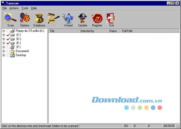 Phần mềm diệt virus, trojan Tauscan