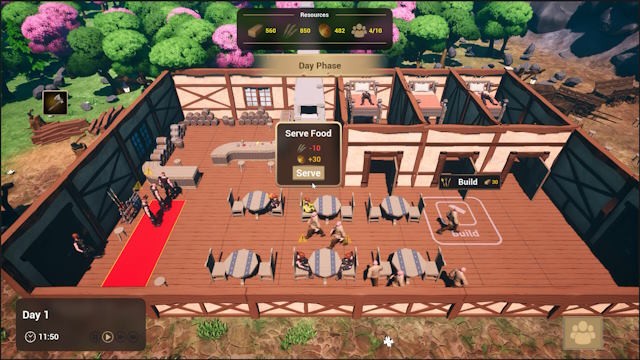 TavernHold là game mô phỏng xây quán rượu kết hợp thủ thành