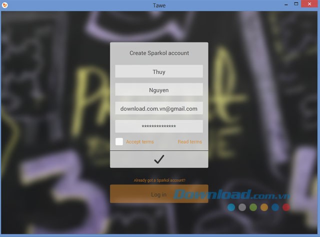 Tạo tài khoản nhanh chóng