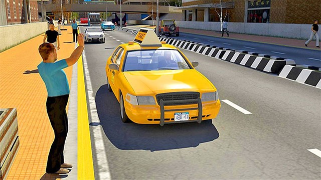 Đón trả khách đúng điểm dừng, lái xe nhanh nhưng phải đảm bảo an toàn trong Taxi Game Simulator