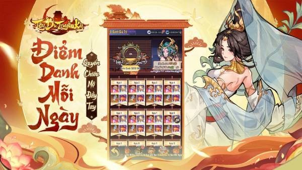 Đăng nhập hàng ngày - Cơ hội chiêu mộ tướng mạnh