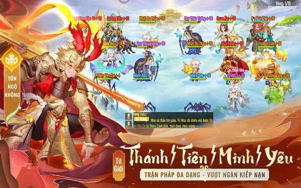 Game chiến thuật, tham gia vào 4 phe phái Thánh - Tiên - Minh - Yêu