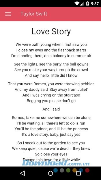 Taylor Swift Lyrics cho Android