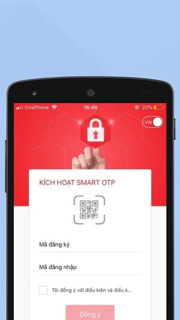 Kích hoạt TCB OTP